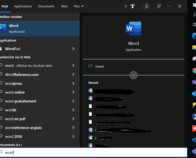 Gestion Services Info Depuis Windows 7, Microsoft a intégré une recherché "cachée" dans le menu démarrer.